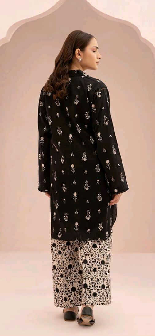 Black | Zellbury 2pc Unstitched Lawn