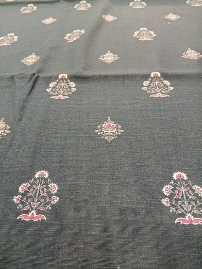 Dark Teal Green | Mtj-Tariq Jamil 3pc Unstitched Khaddar Suit