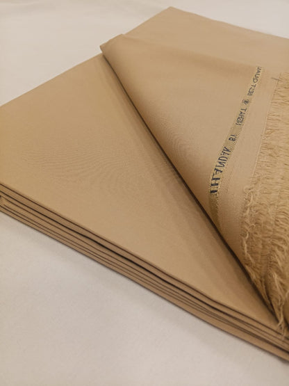 Camel Brown | Nishat Men's Unstitched Wash & Wear