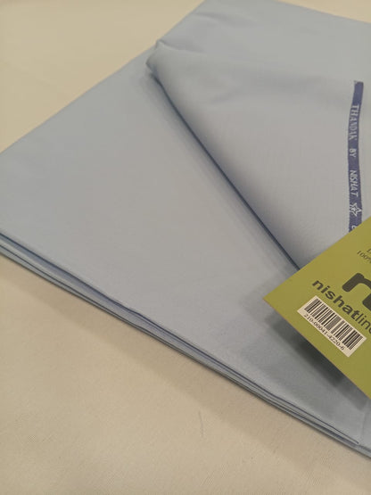Sky Blue | Nishat Men's Unstitched Wash & Wear