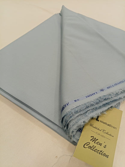 Dark Sky Blue | Nishat Men's Unstitched Wash & Wear