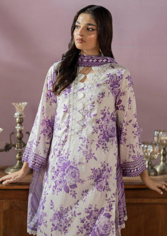 Salina 3pc Unstitched Mid Summer Cotton | Off White