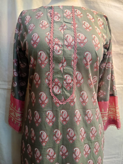 Stitched Collection 1-Piece | Olive Green