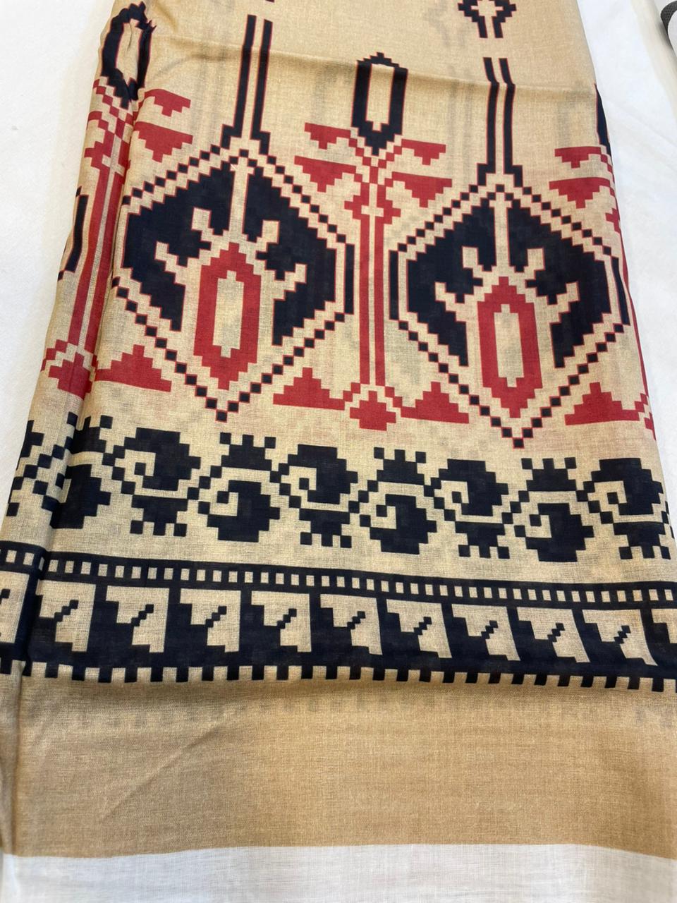 Black | Al-Karam 2pc Unstitched Lawn Suit