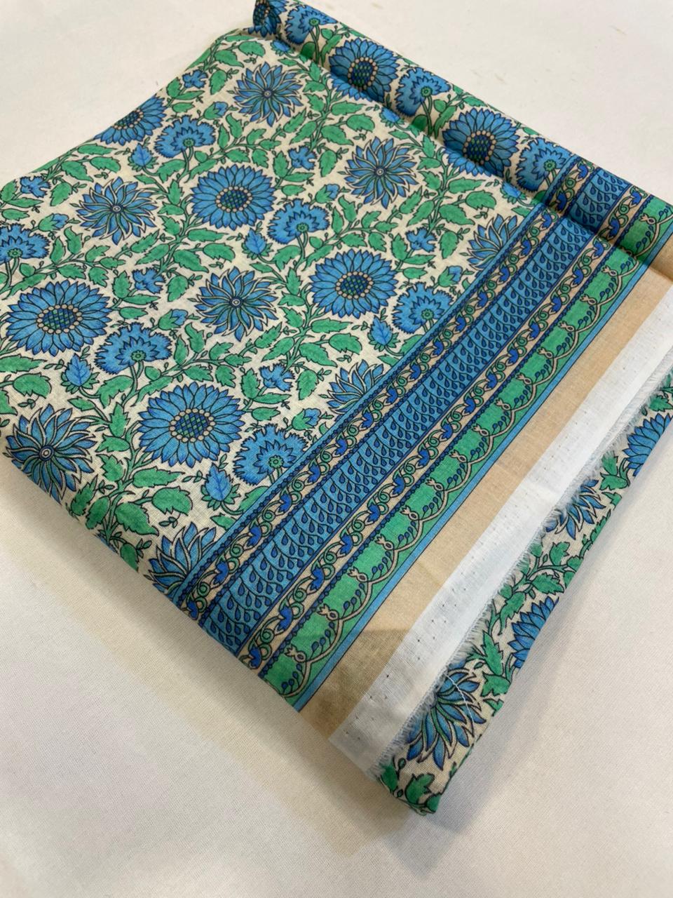 Blue | Al-Karam 2pc Unstitched Lawn Suit