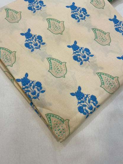 Blue | Al-Karam 2pc Unstitched Lawn Suit