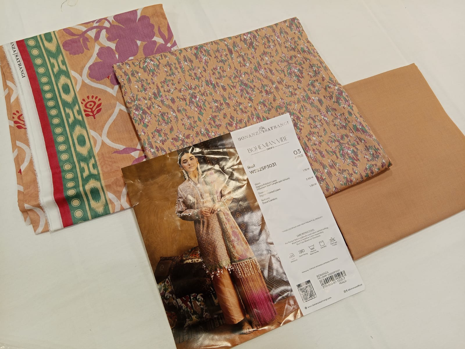 Bonanza Satrangi 3pc Unstitched Lawn Suit