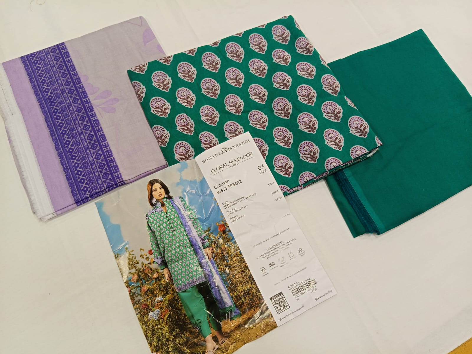 Bonanza Satrangi 3pc Unstitched Lawn Suit