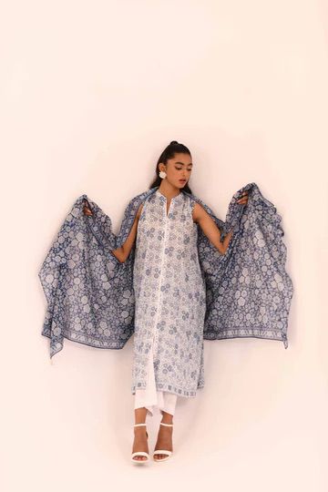 Nisha By Nishat 3pc Unstitched Lawn