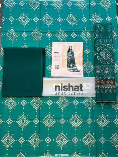 Nisha By Nishat 3pc Unstitched Lawn