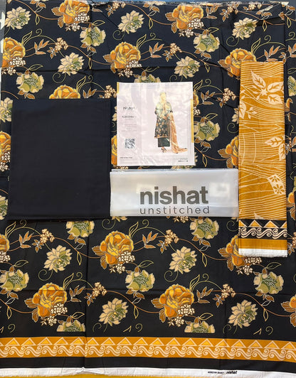 Nisha By Nishat 3pc Unstitched Lawn
