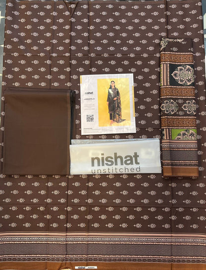 Nisha By Nishat 3pc Unstitched Lawn