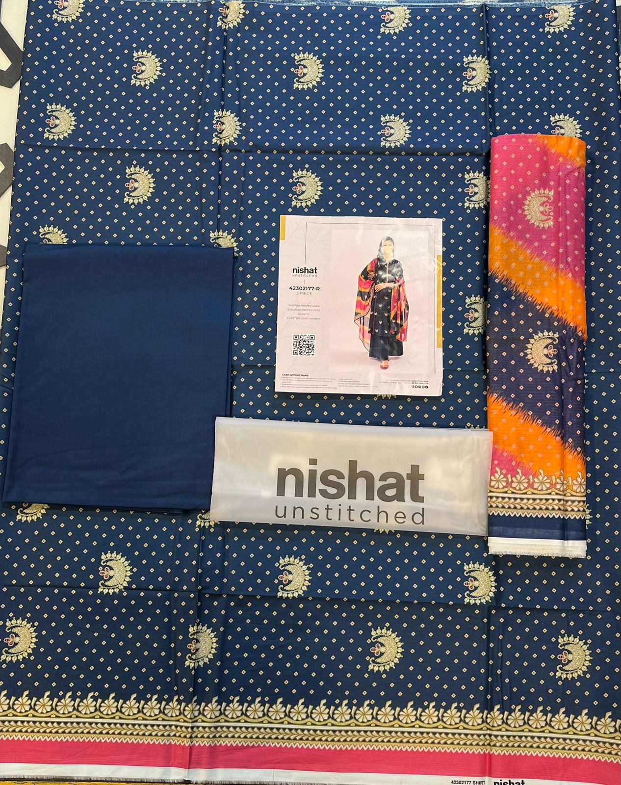 Nisha By Nishat 3pc Unstitched Lawn
