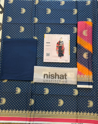 Nisha By Nishat 3pc Unstitched Lawn