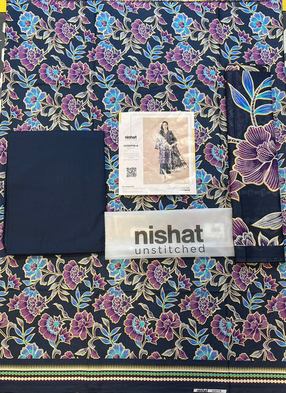Nisha By Nishat 3pc Unstitched Lawn