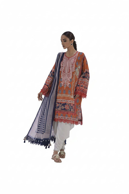 Mustard | Sana Safinaz 3pc Unstitched Lawn Suit