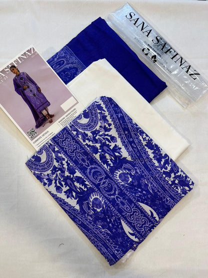 Light Purle | Sana Safinaz 3pc Unstitched Lawn Suit
