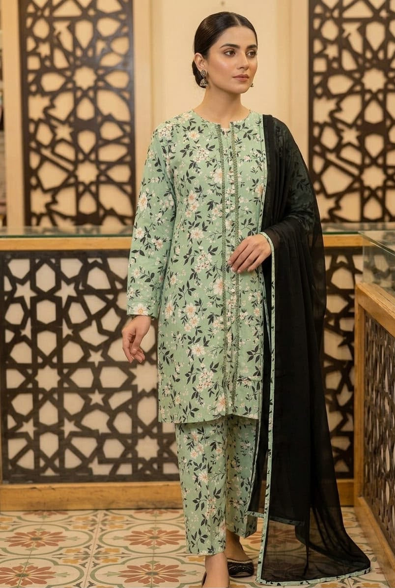 Al Janan 3pc Stitched Lawn