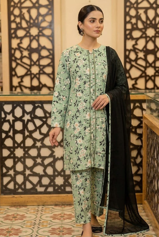 Al Janan 3pc Stitched Lawn