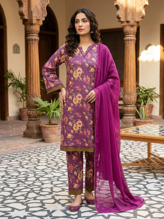 Al Janan 3pc Stitched Lawn