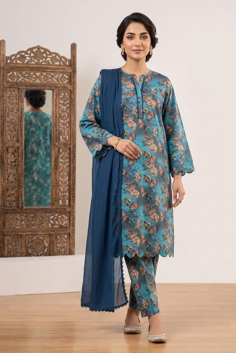 Al Janan 3pc Stitched Lawn