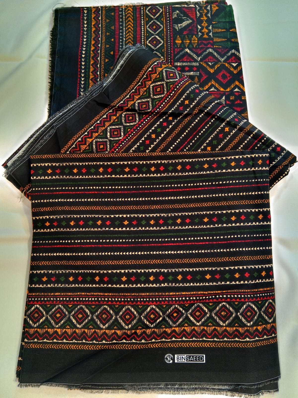 Black - Bin Saeed 3pc Unstitched Lawn Suit