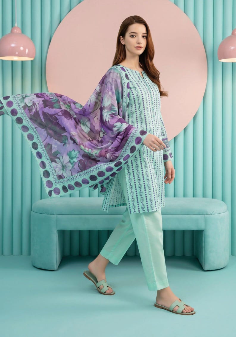 shot of the Salina Mid Summer Cotton Suit Mint Green
