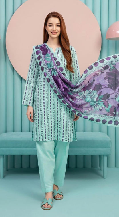 shot of the Salina Mid Summer Cotton Suit Mint Green
