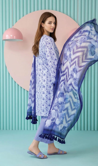 shot of the Salina Mid Summer Cotton Suit Lavender