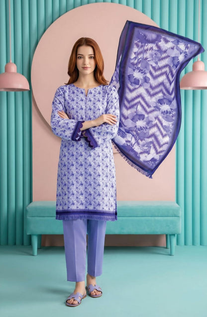 shot of the Salina Mid Summer Cotton Suit Lavender