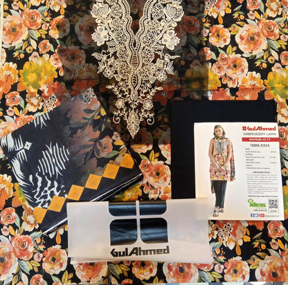 shot of the Gul Ahmed Embroidered Lawn Suit