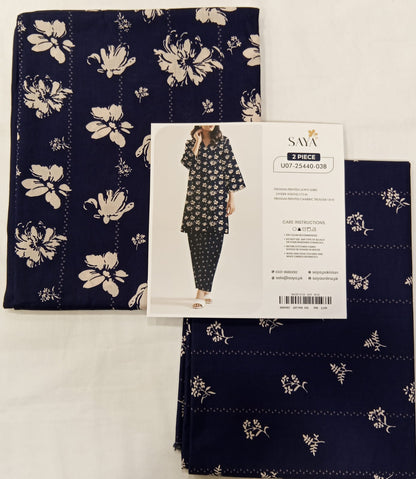 Blue | Saya 2PC Unstitched Lawn Suit