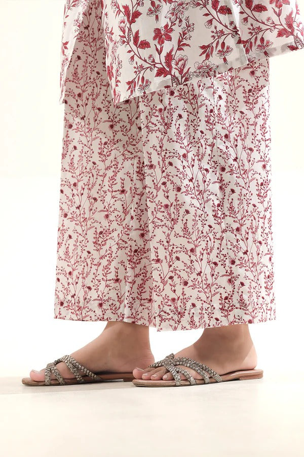 White | Saya 2PC Unstitched Lawn Suit