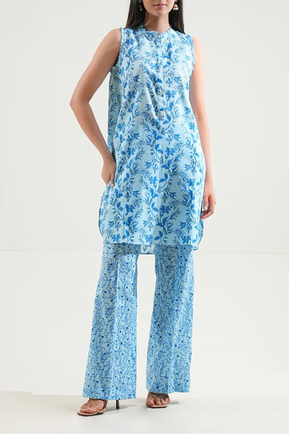 Blue | Saya 2PC Unstitched Lawn Suit