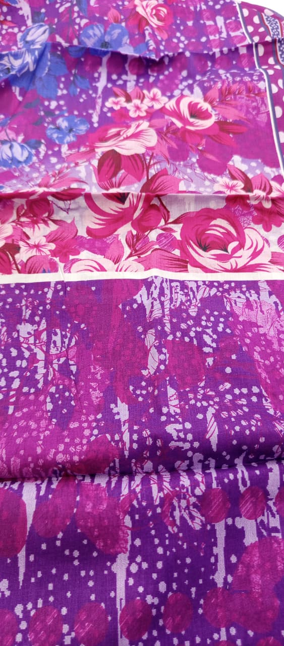 Gull Bahar by Binaas 3pc Unstitched Lawn Collection – Plum Purple
