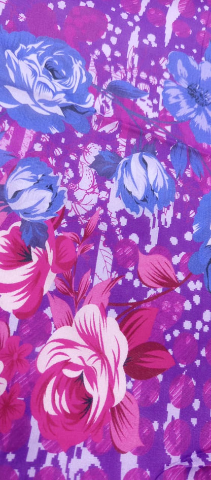 Gull Bahar by Binaas 3pc Unstitched Lawn Collection – Plum Purple
