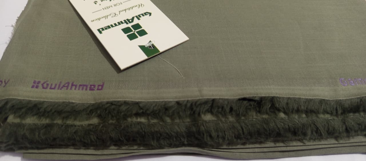 Light Green | Gul Ahmed Men's Unstitched Soft Cotton