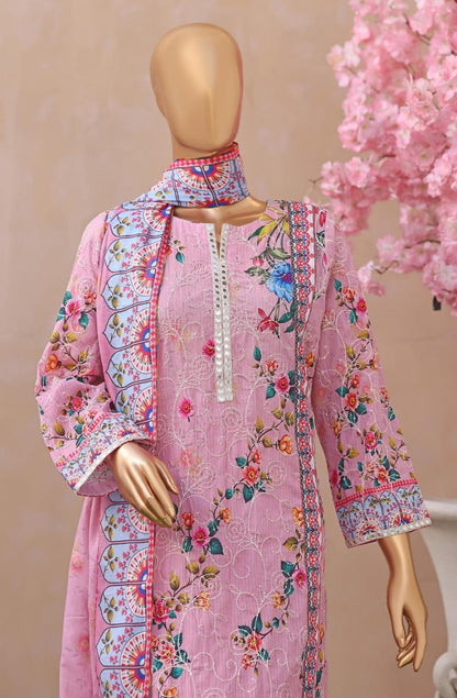 Khass By MTF Digital Printed Jhaal Embroidered Dhagakari Doria Lawn - Pink