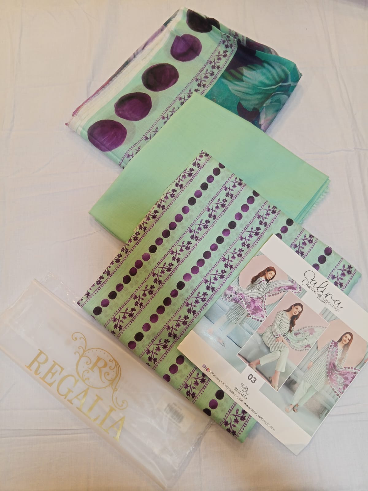 shot of the Salina Mid Summer Cotton Suit Mint Green
