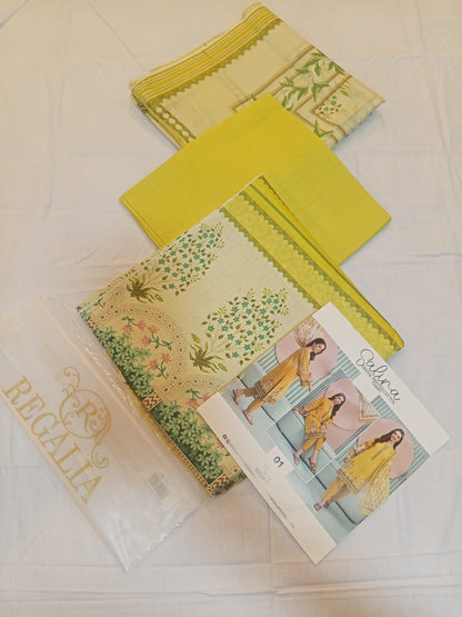 shot of the Salina Mid Summer Cotton Suit Lemon Yellow