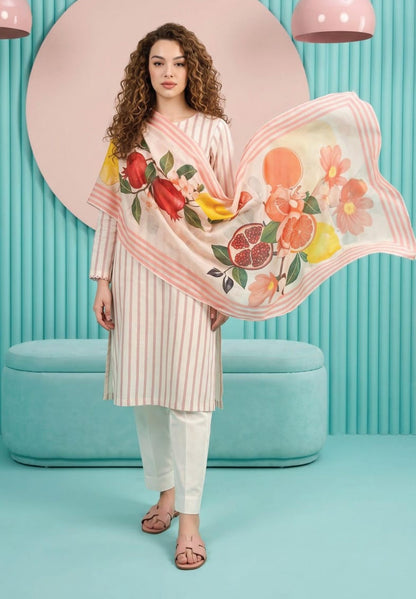 shot of the Salina Mid Summer Cotton Suit Peach