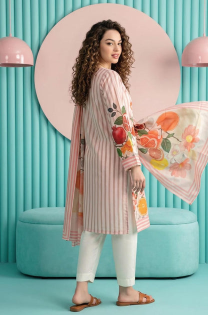 shot of the Salina Mid Summer Cotton Suit Peach