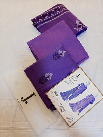shot of the J. Naqeesh Buna Jacquard Suit Purple