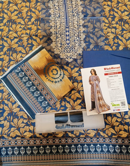 shot of the Gul Ahmed Embroidered Lawn Suit