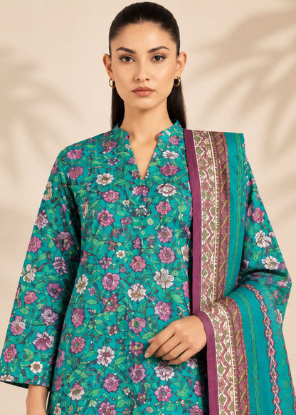 Alkaram 3pc Unstitched Khaddar Suit | Peacock Teal