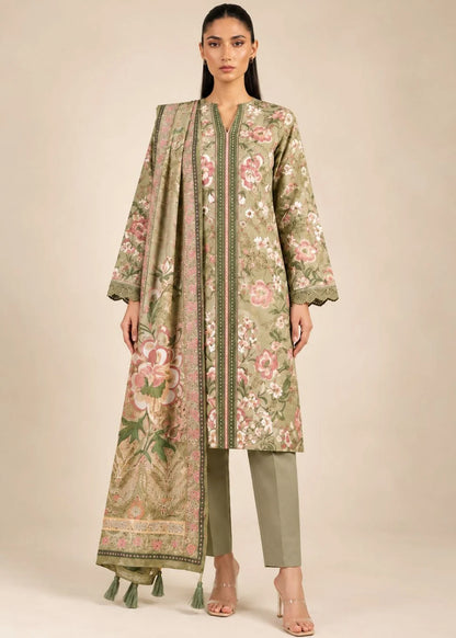 Alkaram 3pc Unstitched Khaddar Suit | Dusty