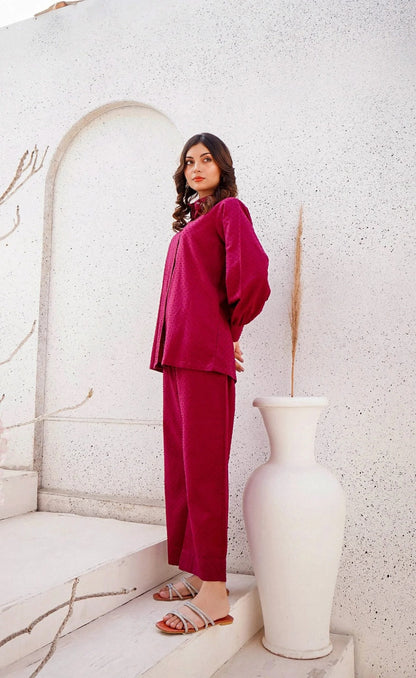 Red Cotton Co-Ord Set