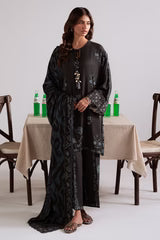 Cross Stitch 3 Piece - Printed Unstitched Lawn