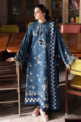 Cross Stitch 3 Piece - Printed Unstitched Lawn