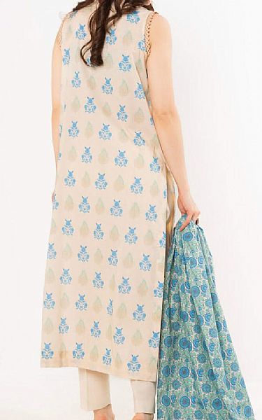 Blue | Alkaram 2pc Unstitched Lawn Suit